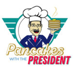 Pancakes with the President art