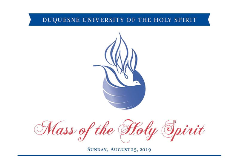 Reminder RSVP for Mass of the Holy Spirit