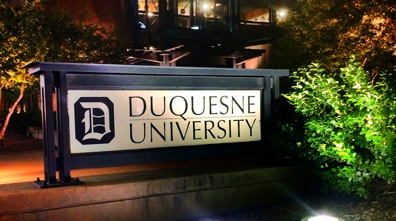 Duquese University sign